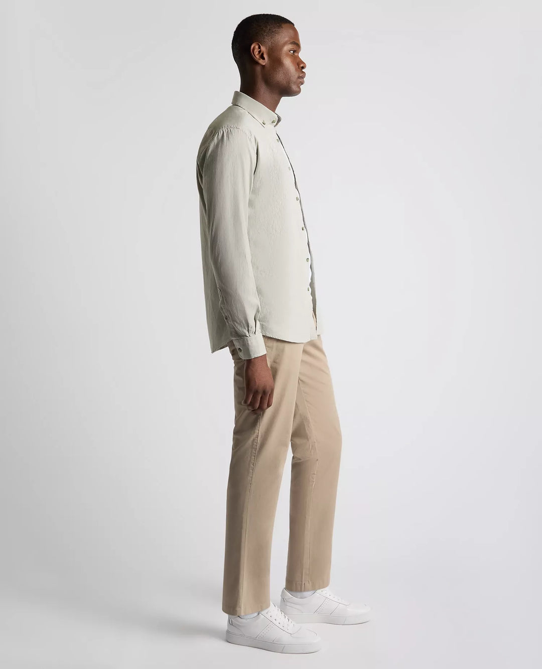 Remus Uomo Tapered Fit Oxford Shirt Light Green