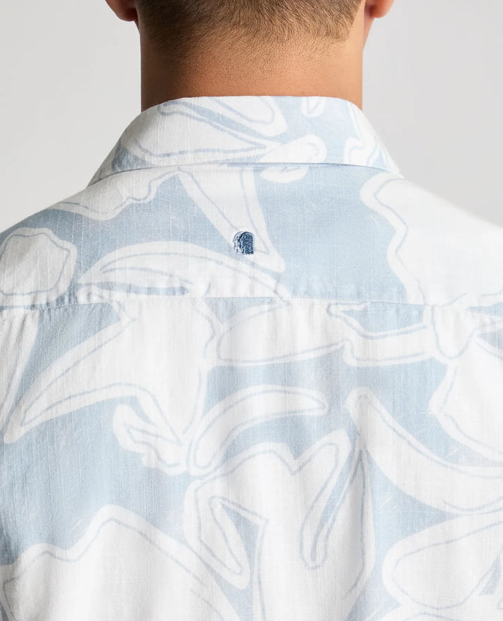 Remus Uomo Tapered Fit Sort Sleeve Shirt Sky Blue