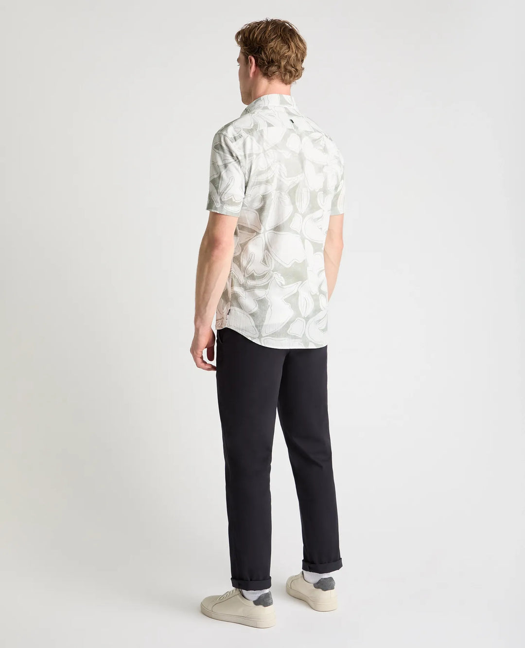 Remus Uomo Tapered Fit Sort Sleeve Shirt Light Green