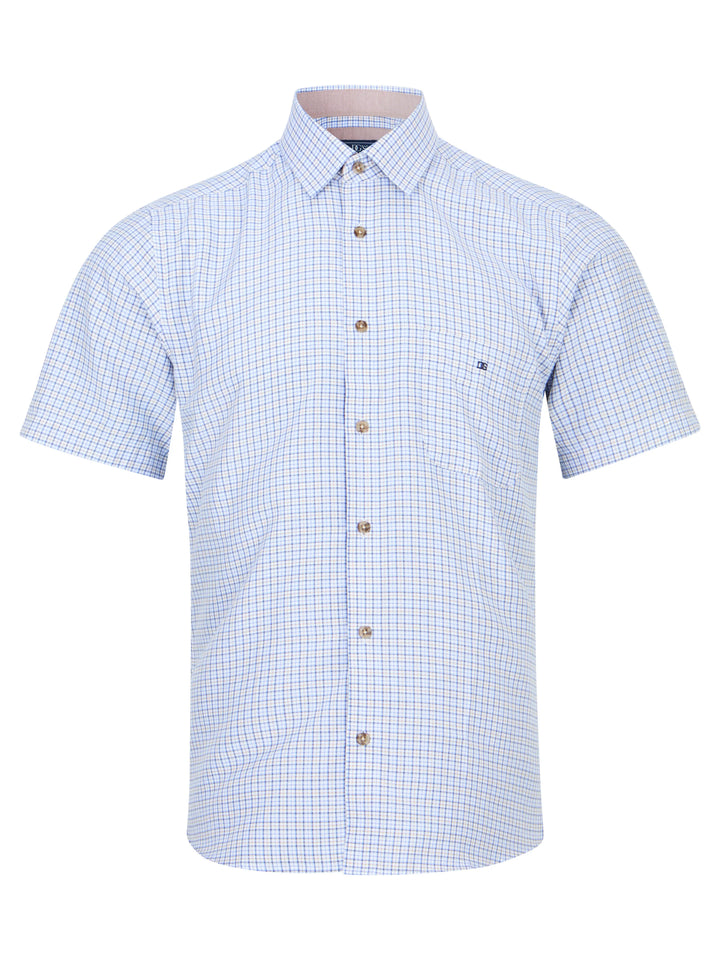 DG's Drifter Light Brown Regular Short Sleeve Casual Shirt