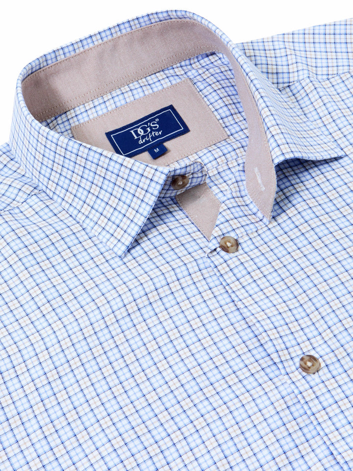 DG's Drifter Light Brown Regular Short Sleeve Casual Shirt