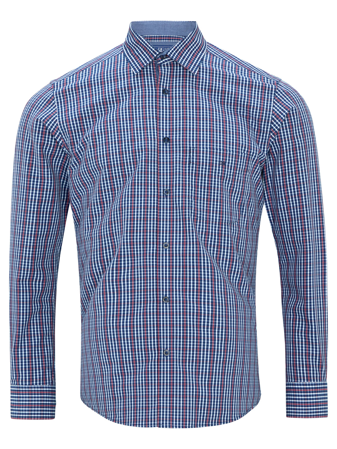 DG's Drifter Casual Shirt Red & Blue Checked