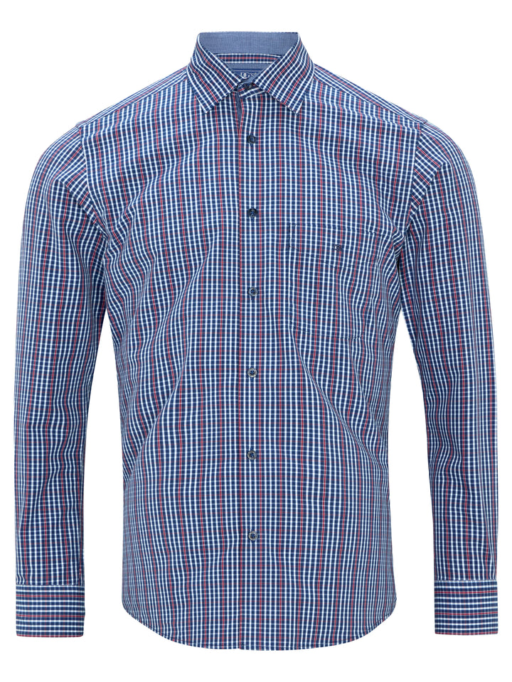 DG's Drifter Casual Shirt Red & Blue Checked