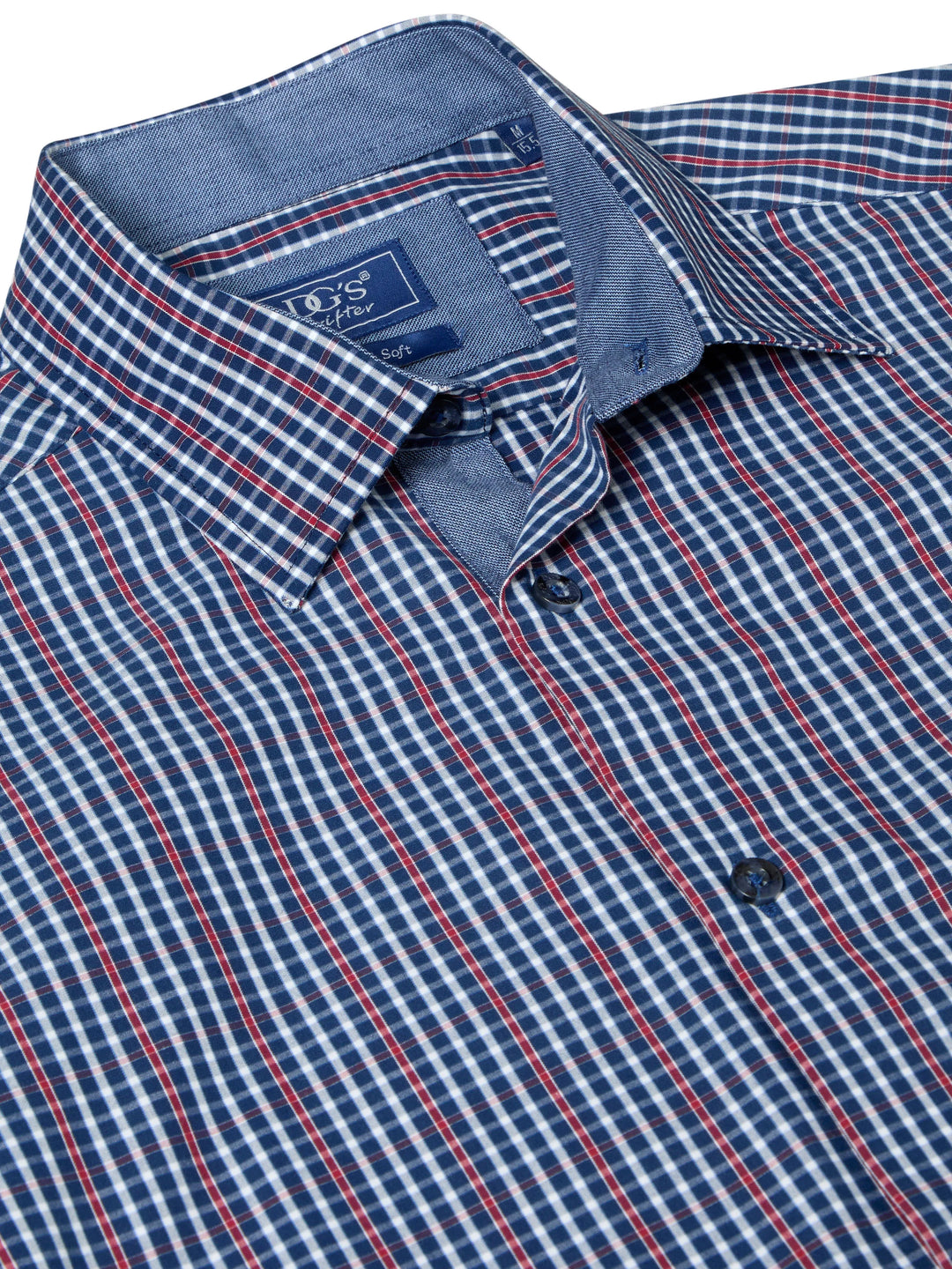 DG's Drifter Casual Shirt Red & Blue Checked