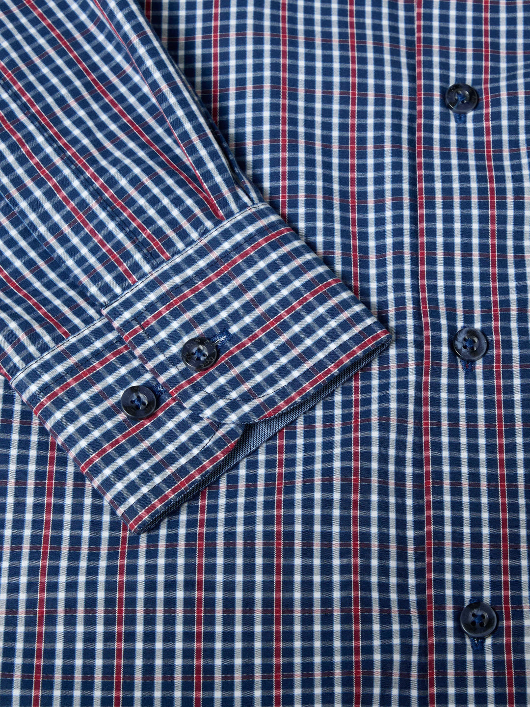 DG's Drifter Casual Shirt Red & Blue Checked