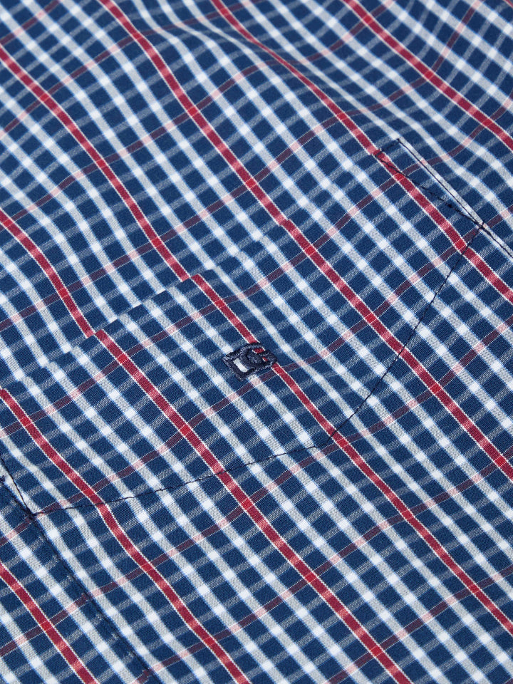 DG's Drifter Casual Shirt Red & Blue Checked