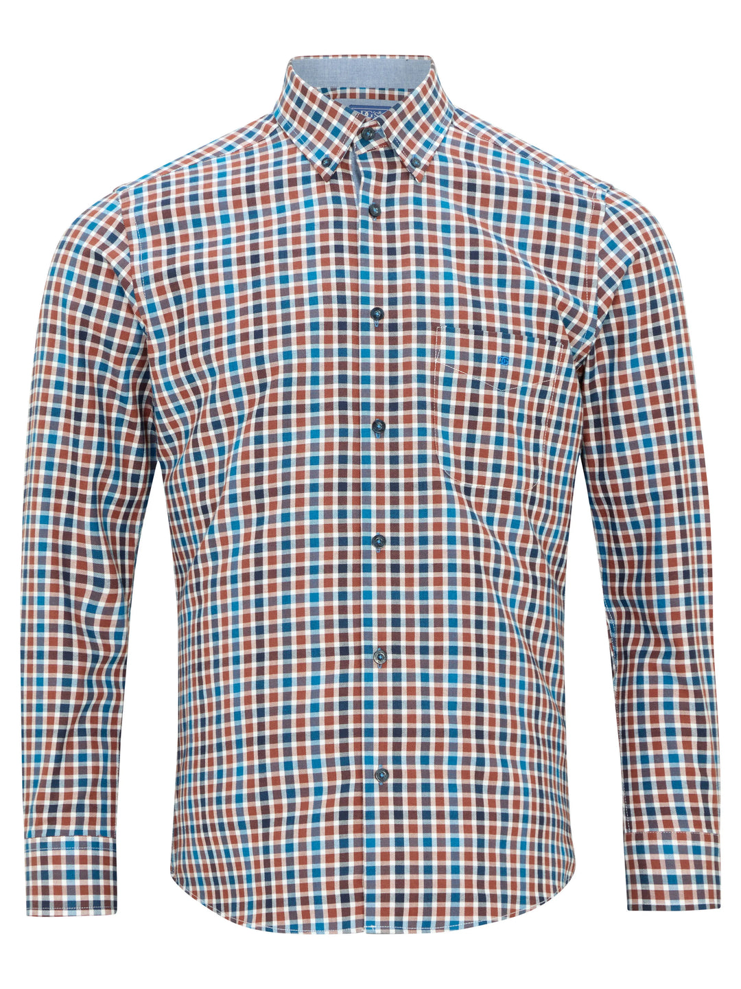 DG's Drifter Blue & Brown Checked Shirt