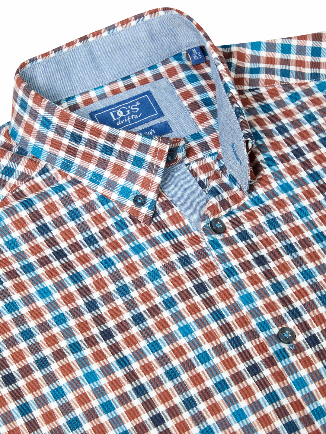 DG's Drifter Blue & Brown Checked Shirt