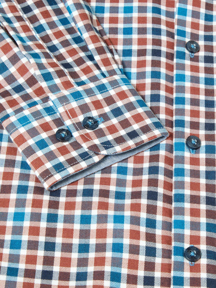DG's Drifter Blue & Brown Checked Shirt