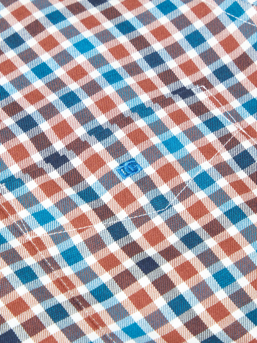 DG's Drifter Blue & Brown Checked Shirt