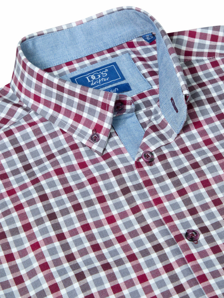DG's Drifter Casual Shirt Red Checked