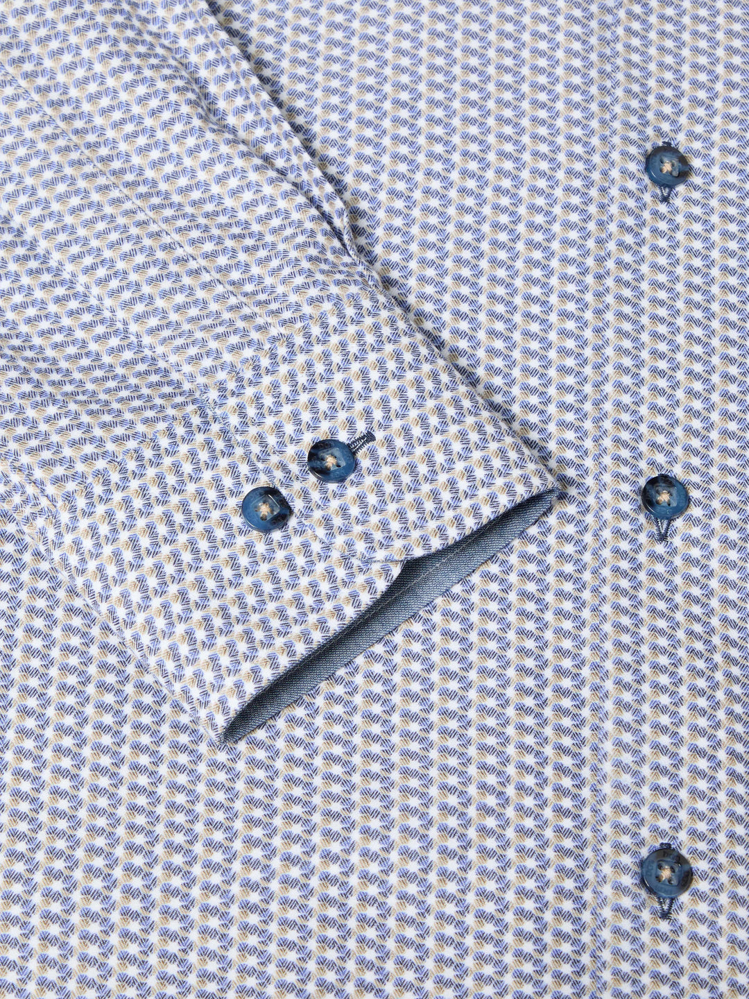 DG's Drifter Blue & Beige Printed Shirt