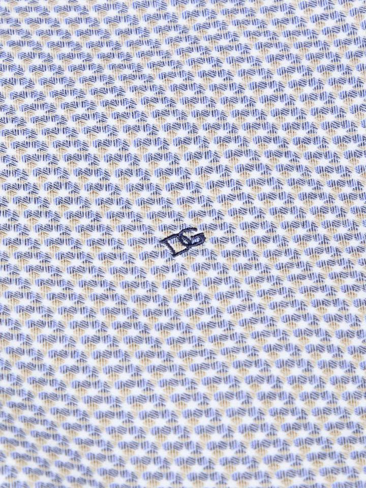 DG's Drifter Blue & Beige Printed Shirt