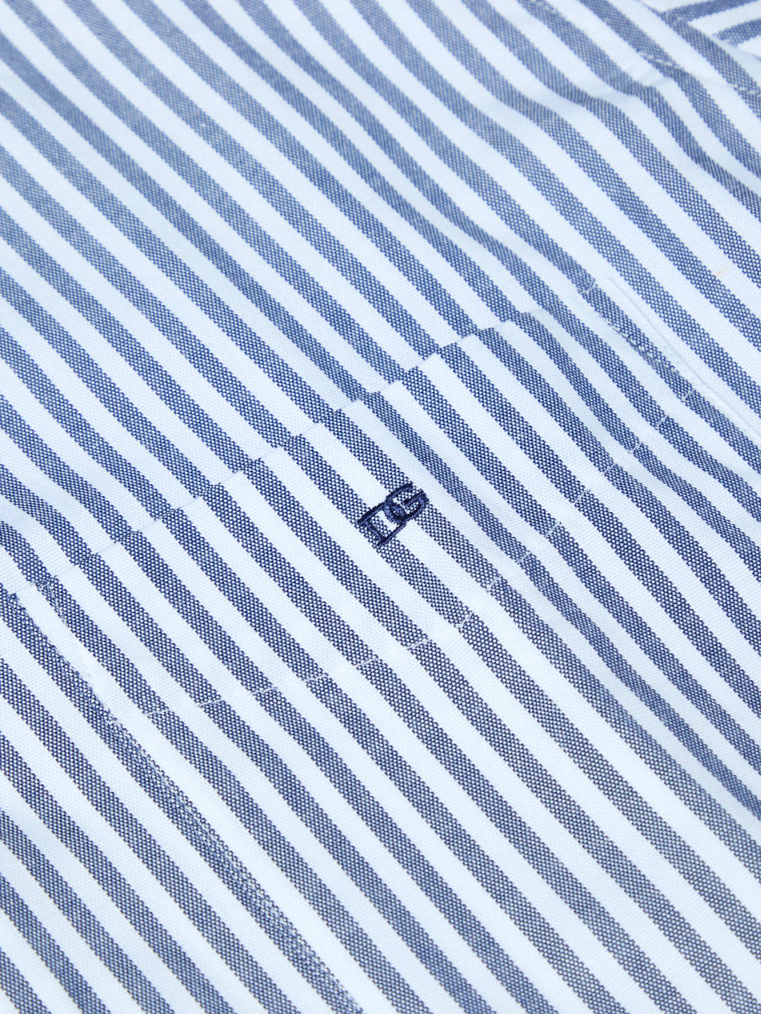 DG's Drifter Casual Shirt Navy and White Striped