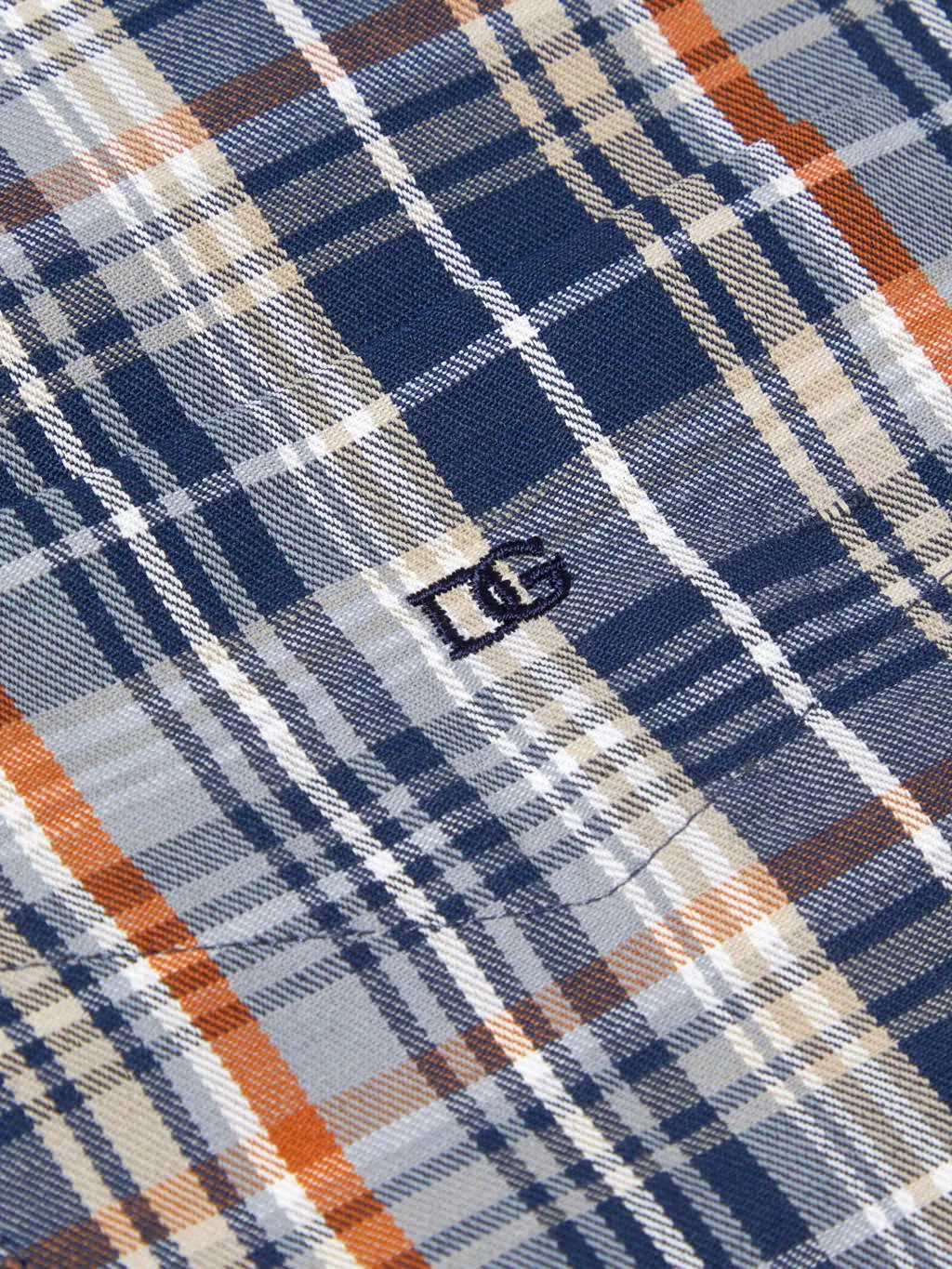 DG's Drifter Check Casual Shirt Dark Blue