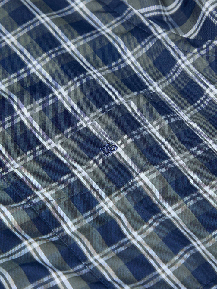 DG's Drifter Casual Shirt Dark Green Checked
