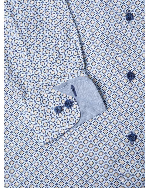 DG's Drifter Sky Blue Regular Long Sleeve Casual Shirt