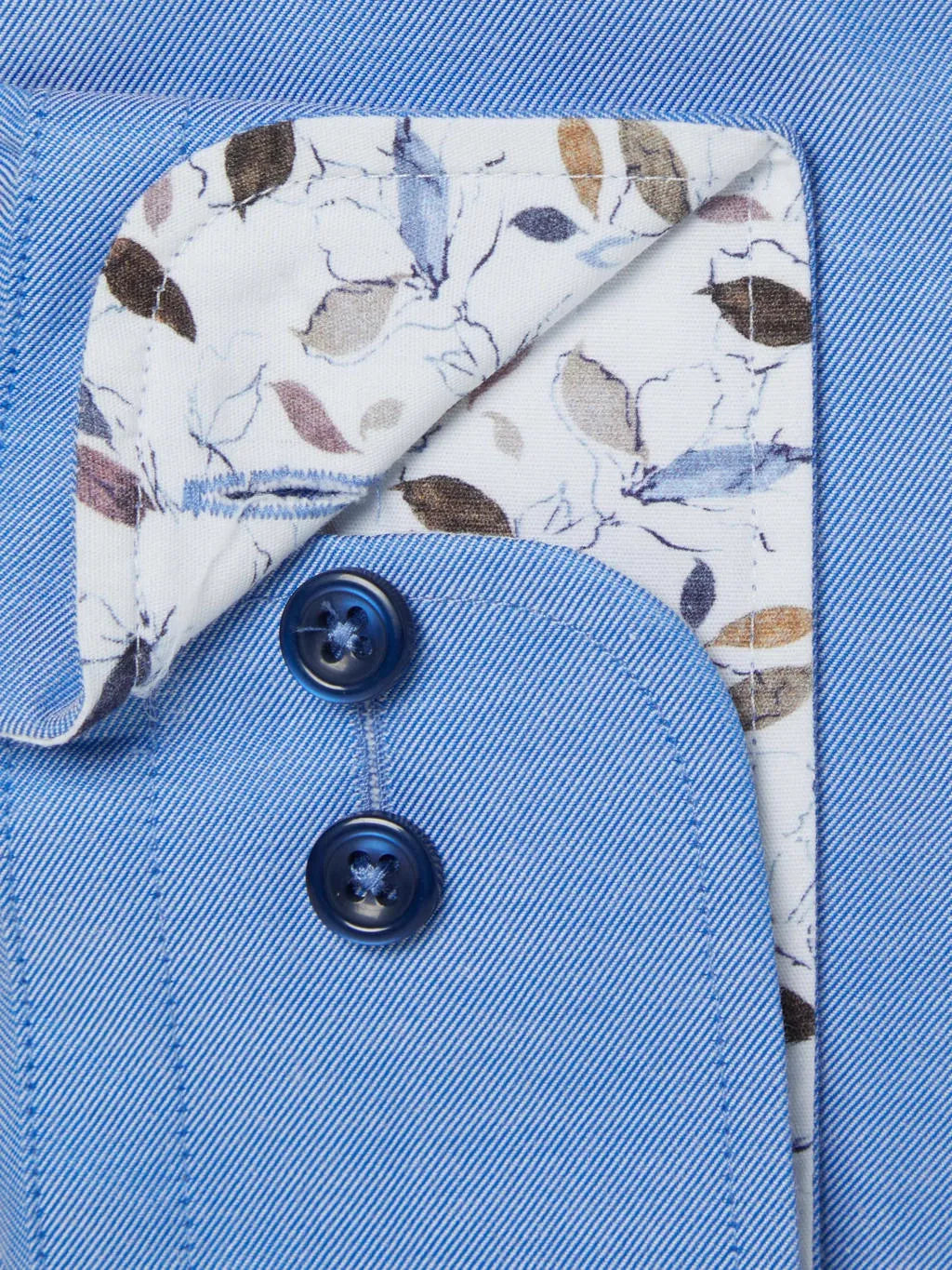Daniel Grahame Blue Tapered Long Sleeve Semi-Formal Shirt