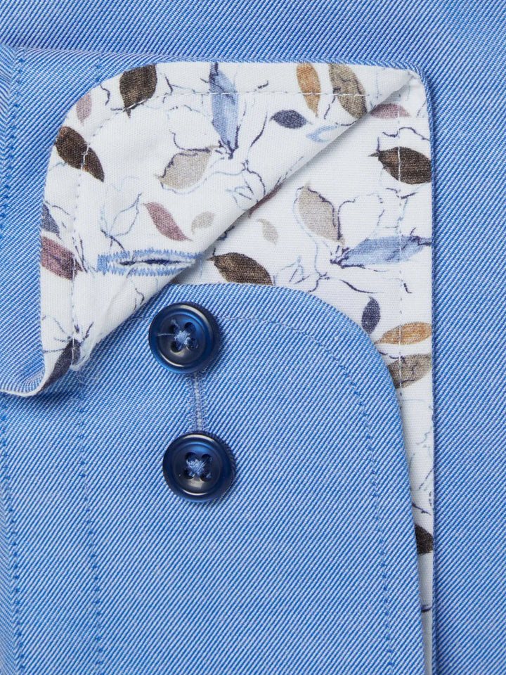 Daniel Grahame Blue Tapered Long Sleeve Semi-Formal Shirt
