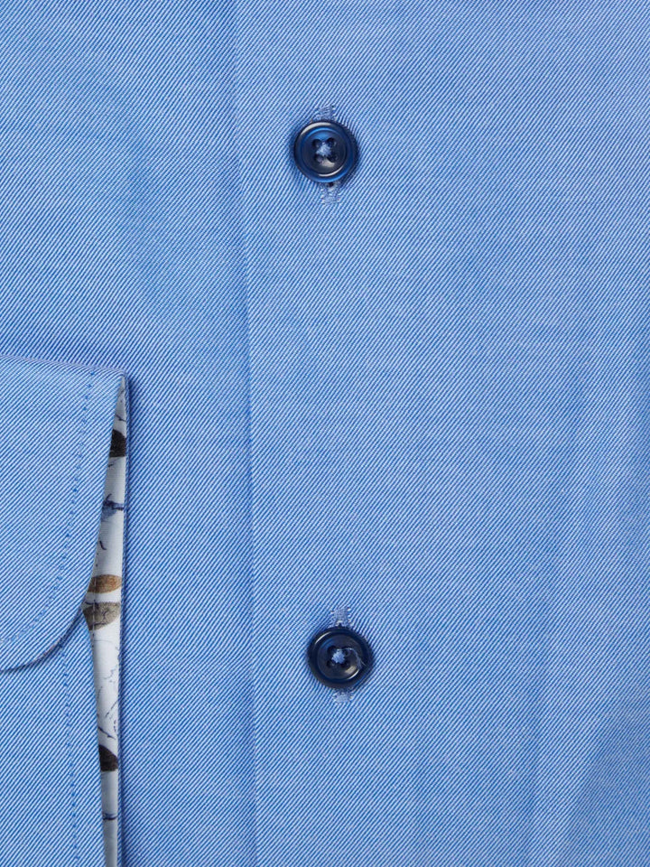 Daniel Grahame Blue Tapered Long Sleeve Semi-Formal Shirt