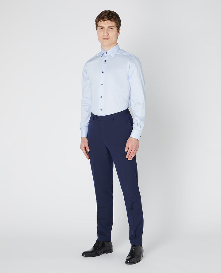 Remus Uomo Sky Blue Seville Long Sleeve Formal Shirt