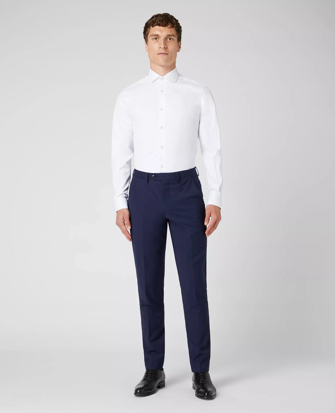 Remus Uomo Long Sleeve Formal Shirt White