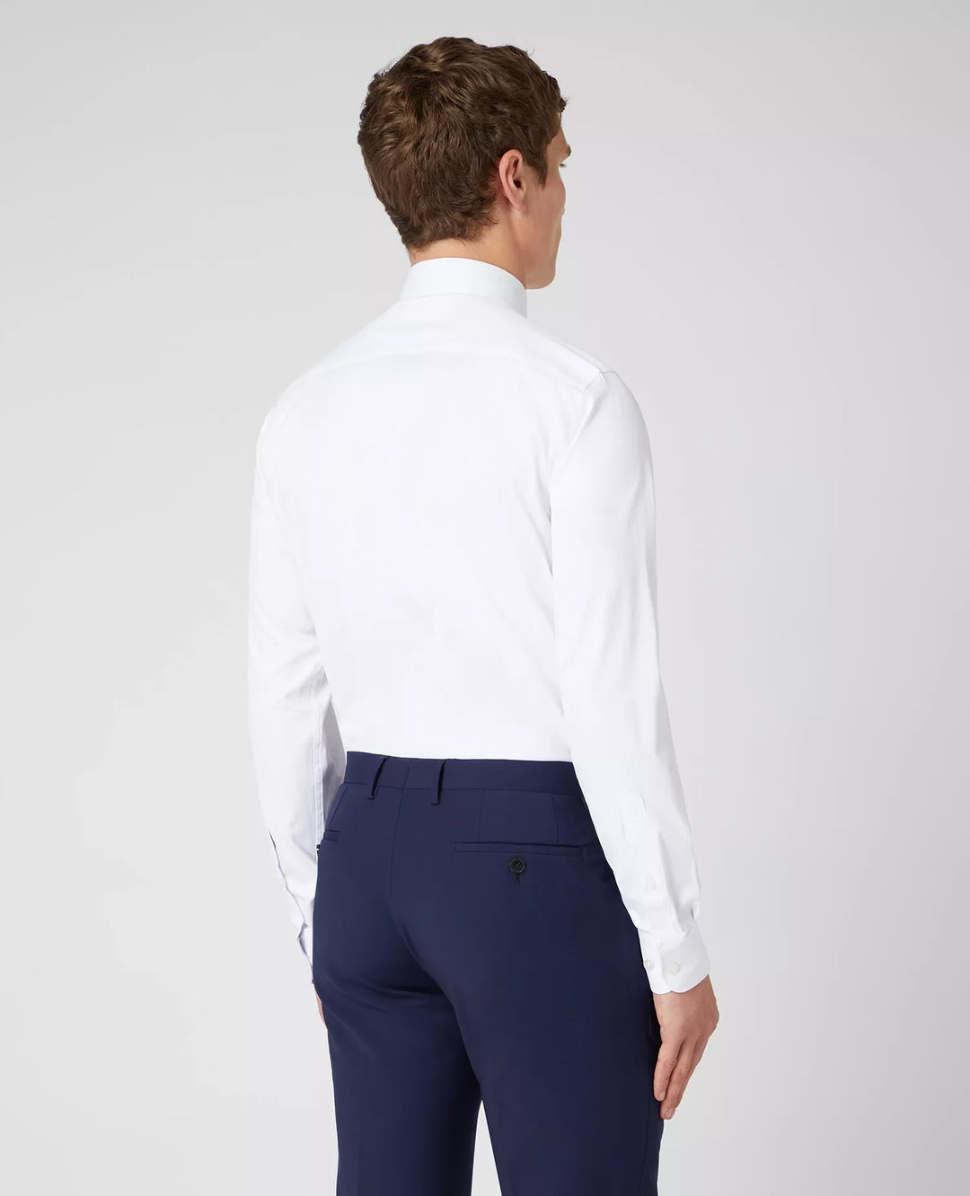 Remus Uomo Long Sleeve Formal Shirt White