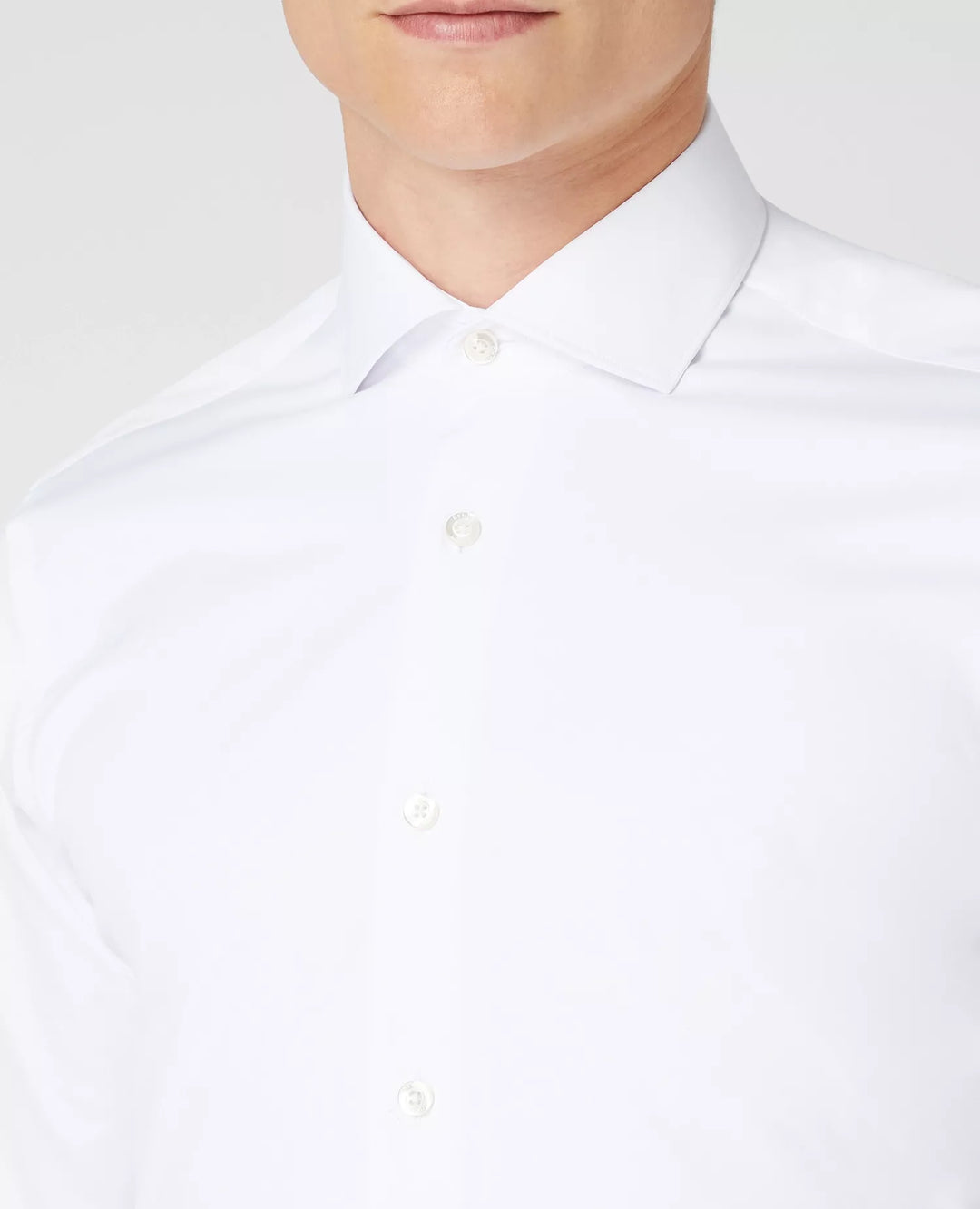 Remus Uomo Long Sleeve Formal Shirt White