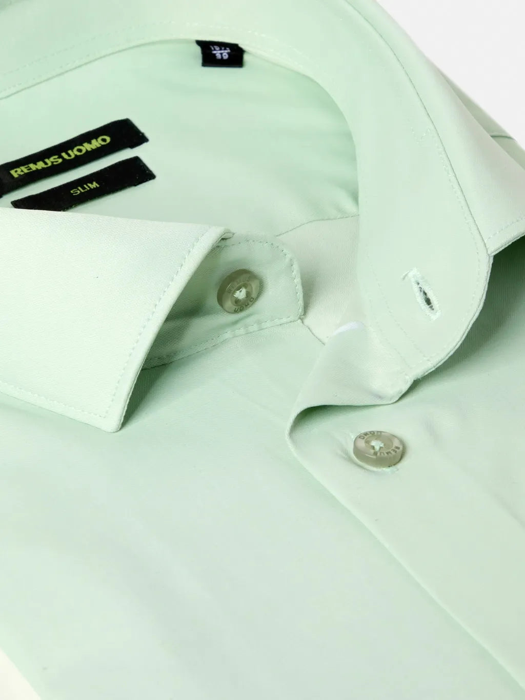 Remus Uomo Tapered Fit Formal Shirt Light Green