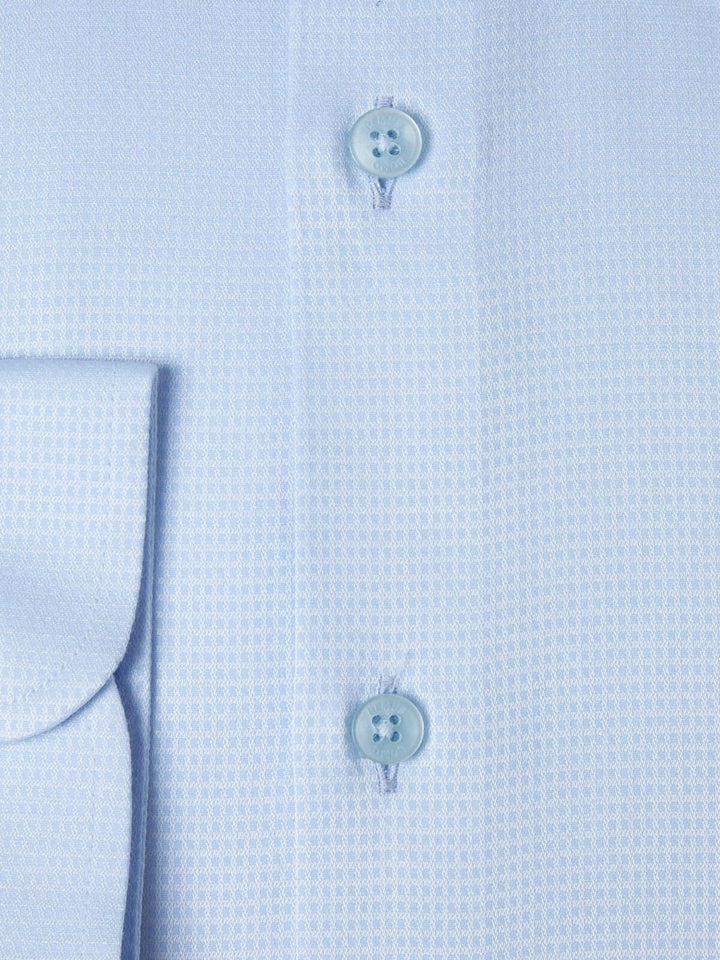Remus Uomo Long Sleeve Tapered Fit Formal Shirt Blue