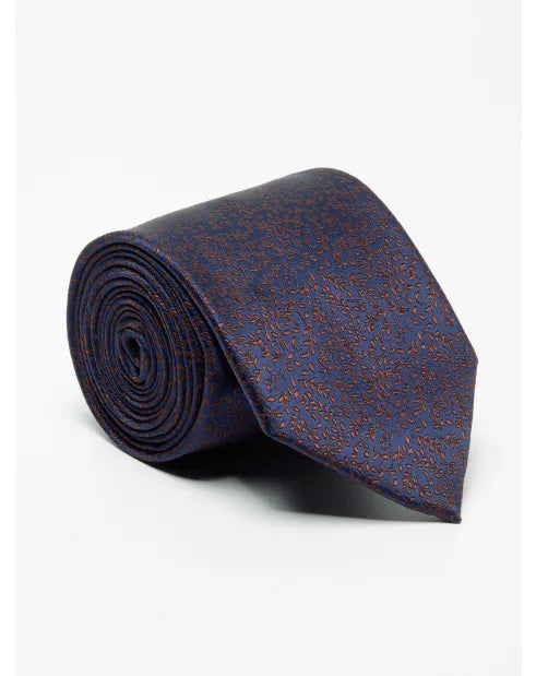 Daniel Grahame Tie & Pocket Square Navy/Brown