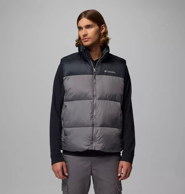 Columbia Men's Puffect™ III Puffer Vest Grey Black
