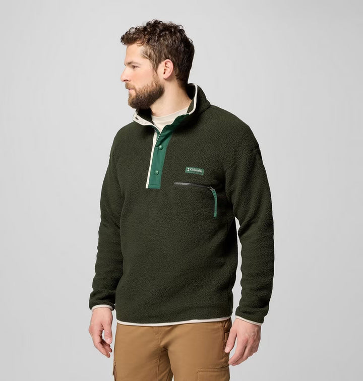 Helvetia II Printed Half Snap Fleece Greenscape