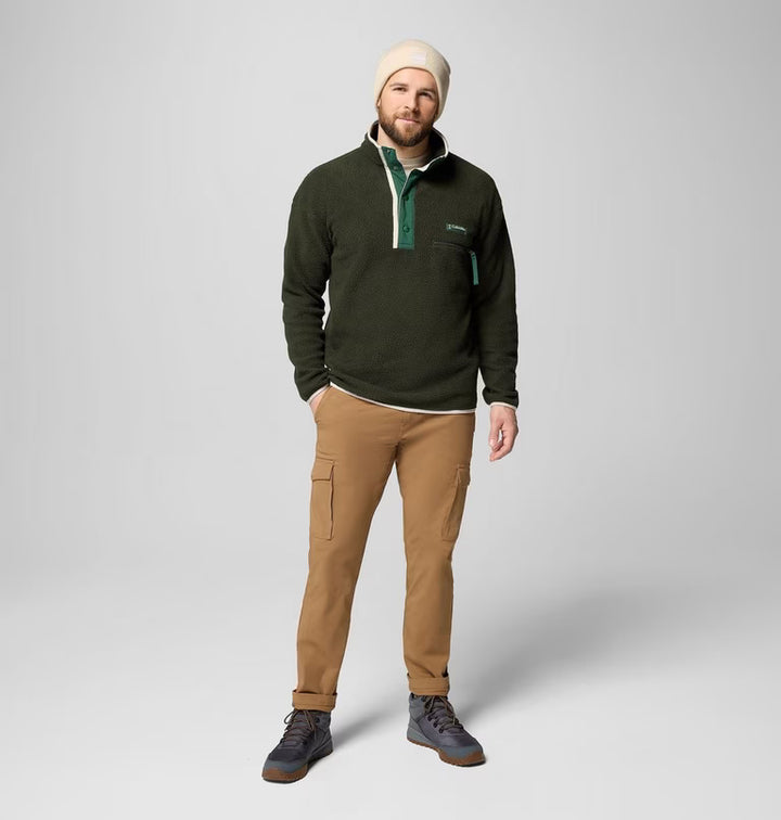 Helvetia II Printed Half Snap Fleece Greenscape