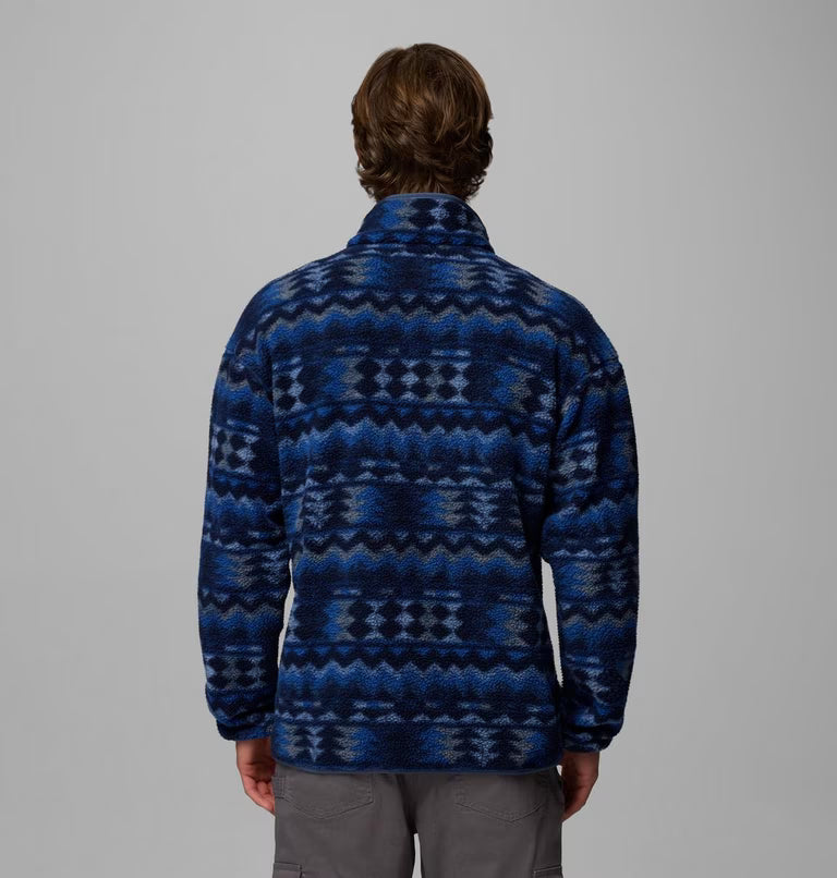Columbia Helvetia II Printed Half Snap Fleece Mountain Blue, Retrotree