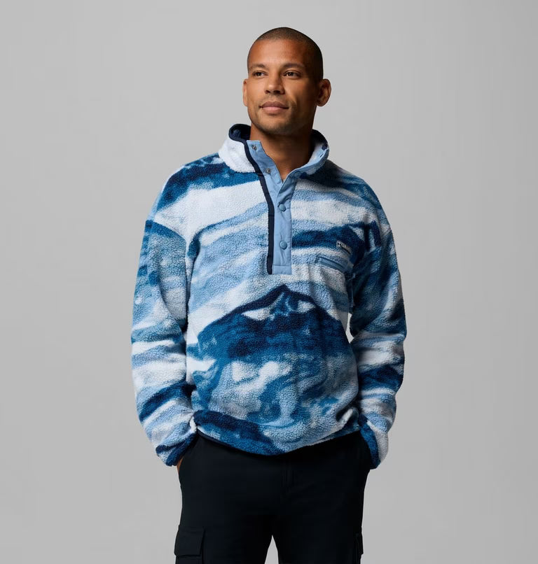 Columbia Helvetia II Printed Half Snap Fleece Rainy Day Summits