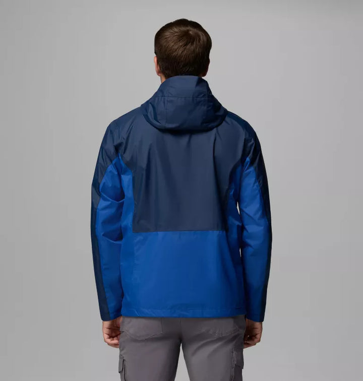 Columbia Men's Pouring Adventure Jacket Collegiate Navy, Mountain Blue