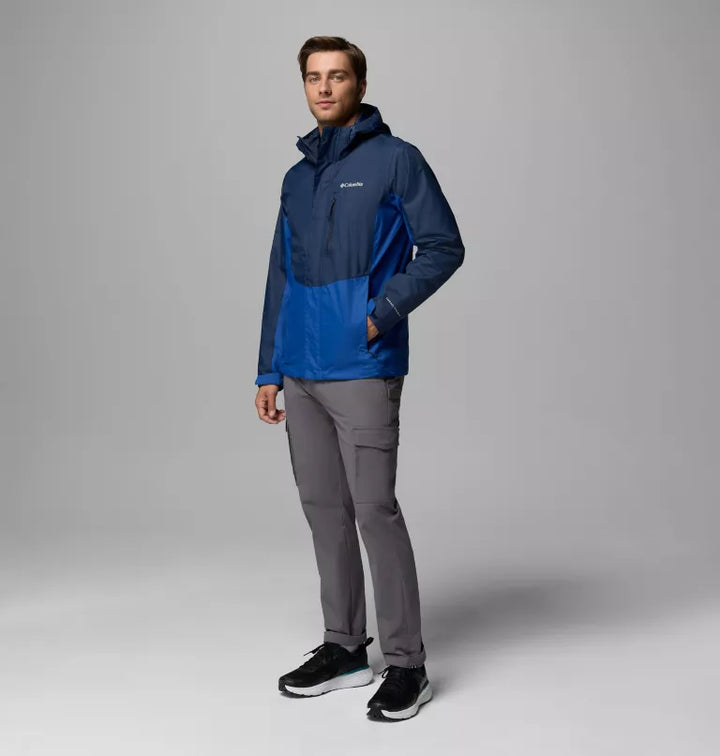 Columbia Men's Pouring Adventure Jacket Collegiate Navy, Mountain Blue