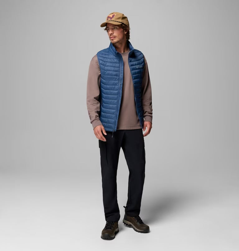 Columbia Powder Pass Hybrid Puffer Gilet Dark Mountain, Collegiate Navy
