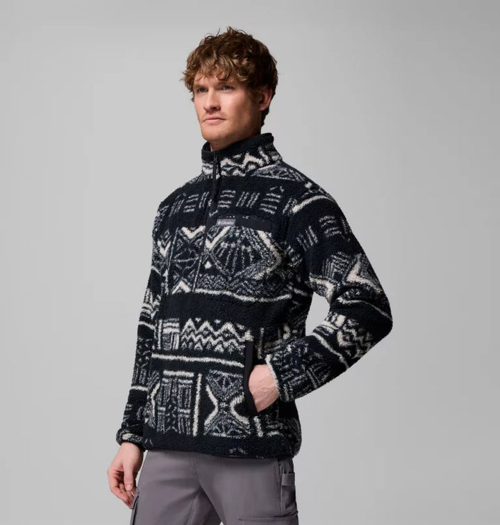 Columbia Rugged Ridge Sherpa Half Zip Fleece Black Deschutes Days