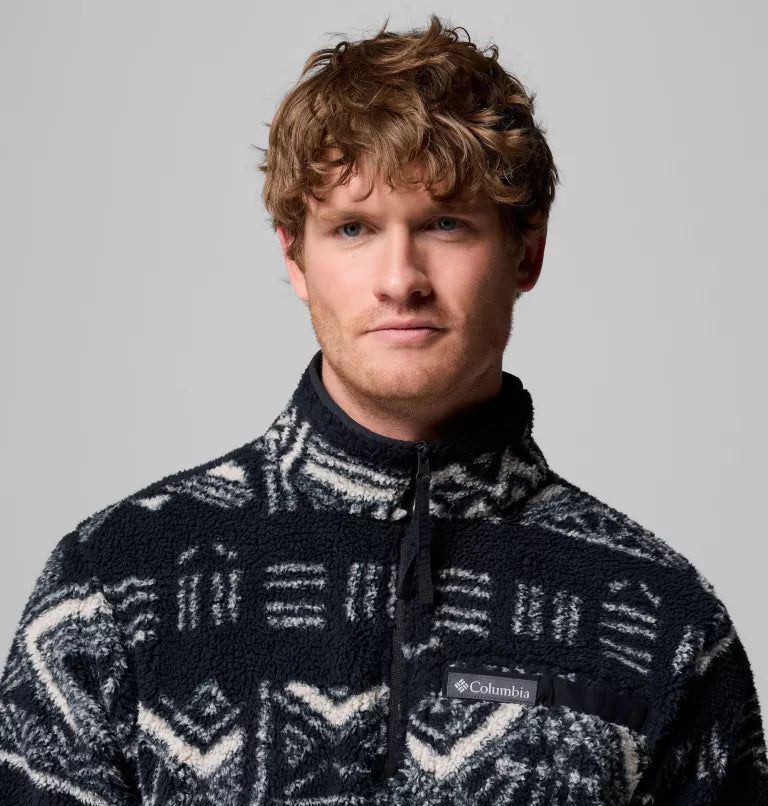 Columbia Rugged Ridge Sherpa Half Zip Fleece Black Deschutes Days