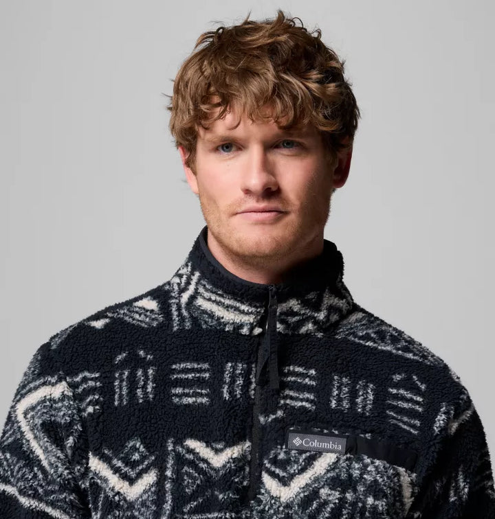 Columbia Rugged Ridge Sherpa Half Zip Fleece Black Deschutes Days