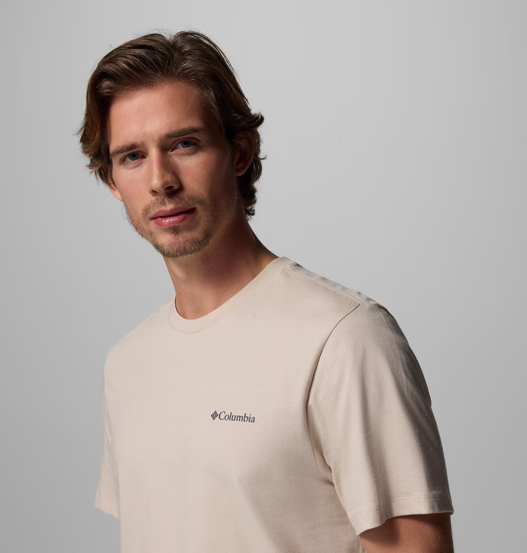 Columbia Logo Organic Cotton T-Shirt Dark Stone, Boxy Brand