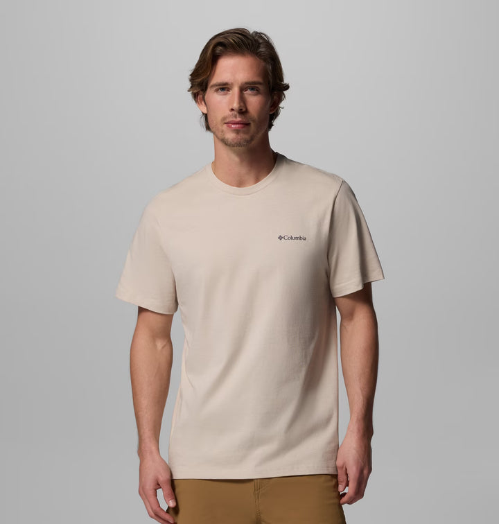 Columbia Logo Organic Cotton T-Shirt Dark Stone, Boxy Brand