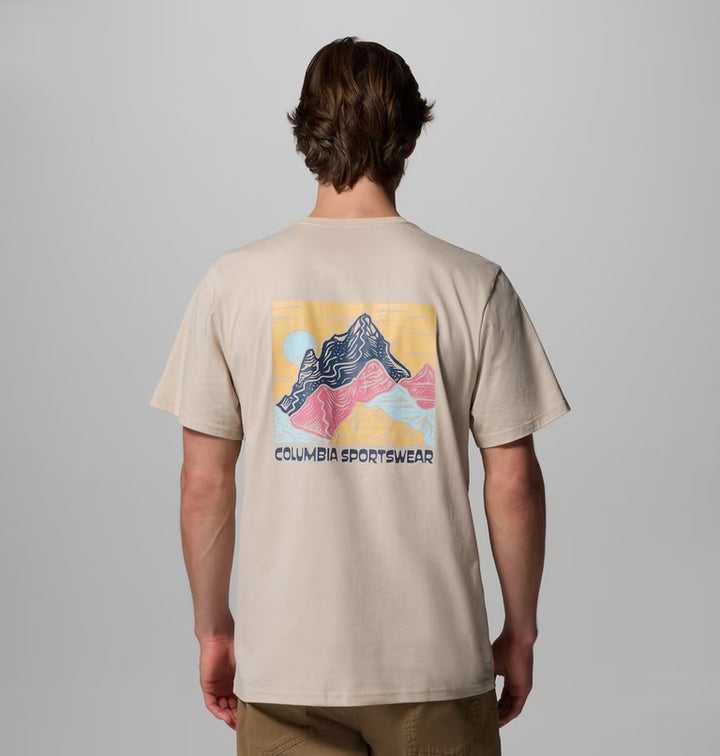 Columbia Outdoor Organic Cotton T-Shirt Dark Stone, Sunscape