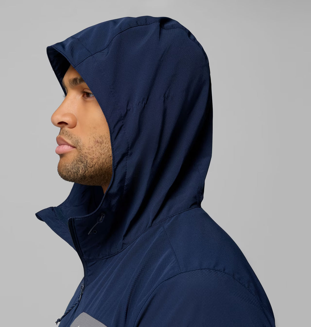 Columbia Men's Tall Heights III Hooded Softshell Jacket Collegiate Navy, City Grey