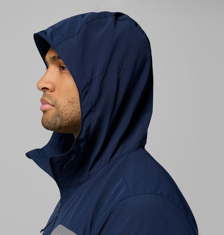 Columbia Men's Tall Heights III Hooded Softshell Jacket Collegiate Navy, City Grey