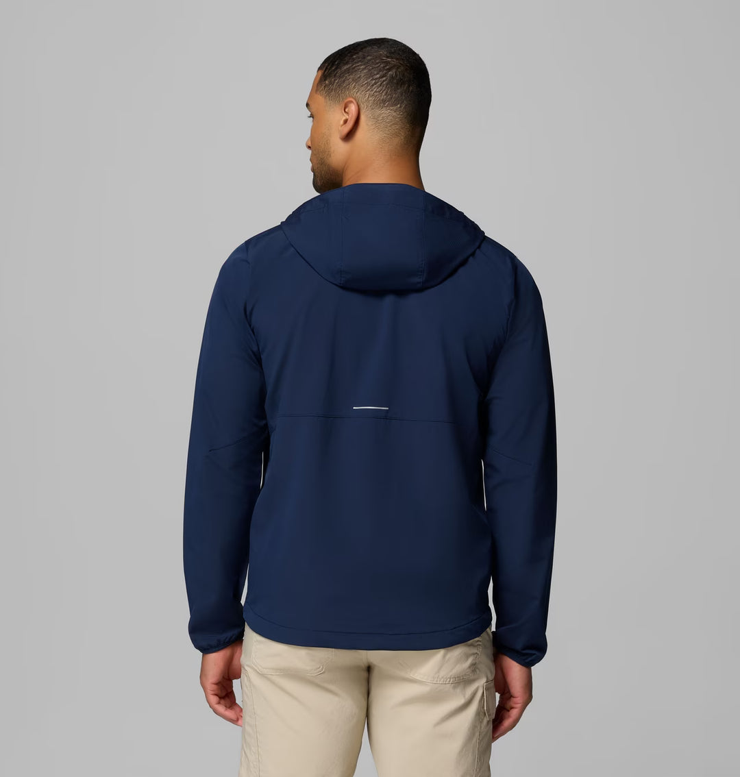 Columbia Men's Tall Heights III Hooded Softshell Jacket Collegiate Navy, City Grey