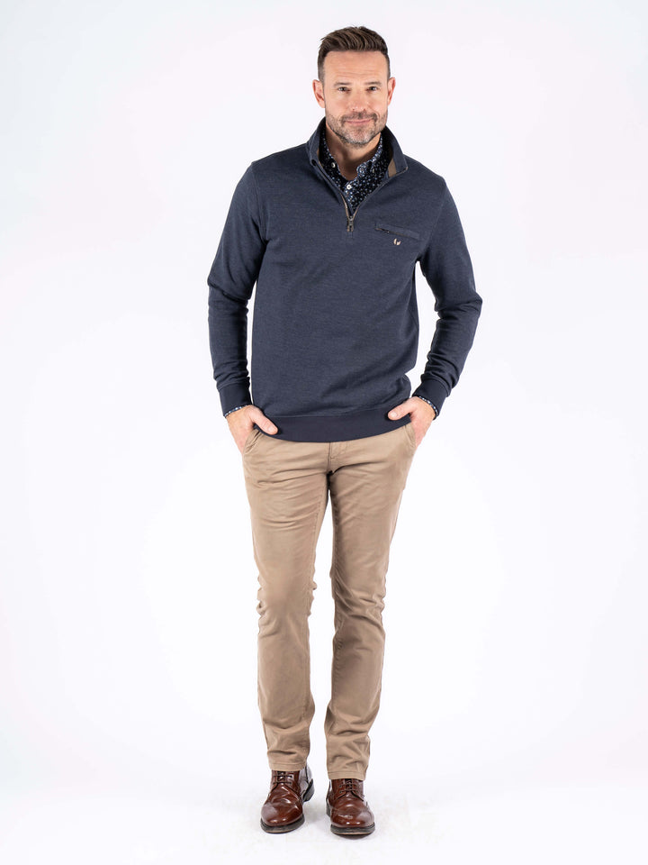 Pre End Leander Zip Sweatshirt Dark Navy