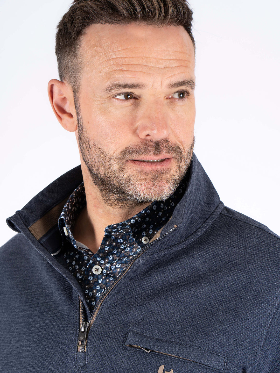 Pre End Leander Zip Sweatshirt Dark Navy